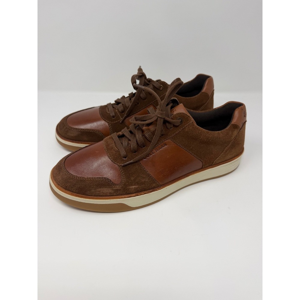 Cole Haan Grand Crosscourt Mens Brown Suede Leather Sneakers C31483 Size 11 M